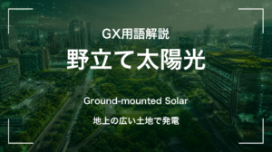 野立て太陽光とは|メガソーラーを支える地上設置の発電
