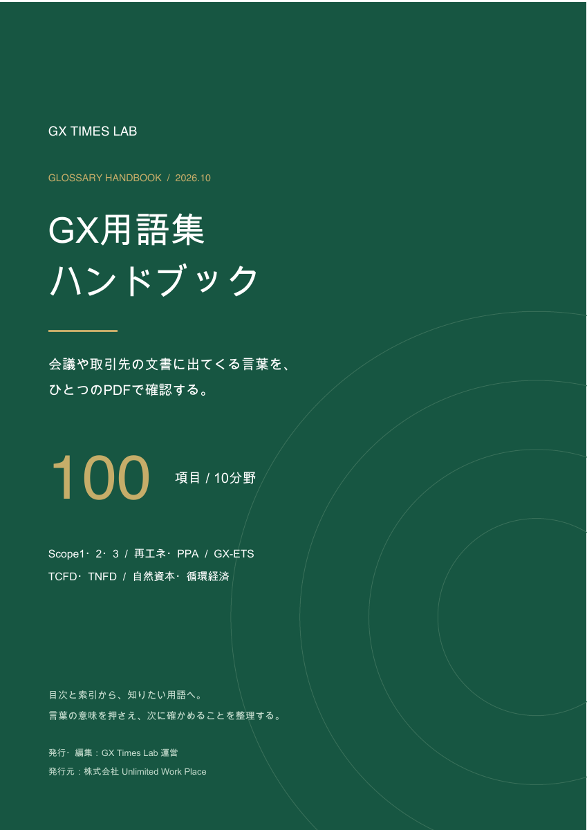 GX用語集ハンドブックの実際の表紙